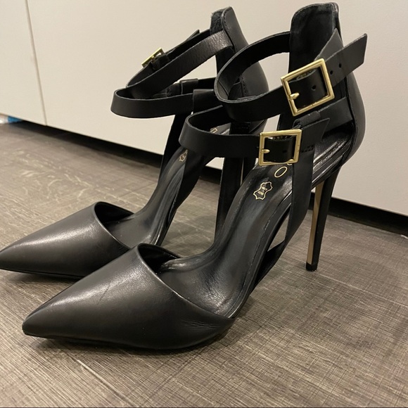 Aldo pointed stiletto heels with straps